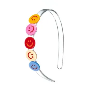 Headband | Multi Happy Face Colorful | Lilies and Roses NY