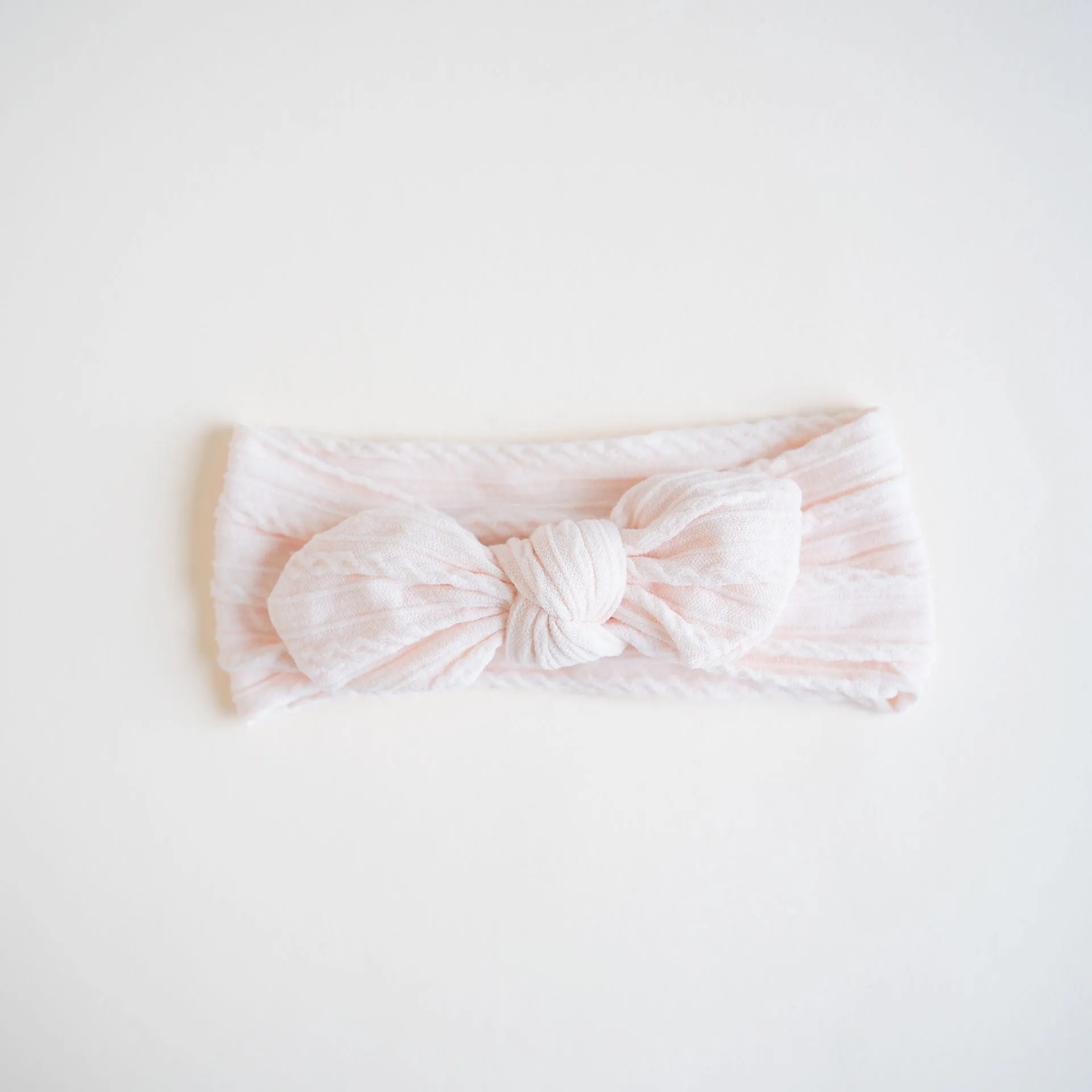 JBØRN Baby Girl Bow Cable Knit Headbands