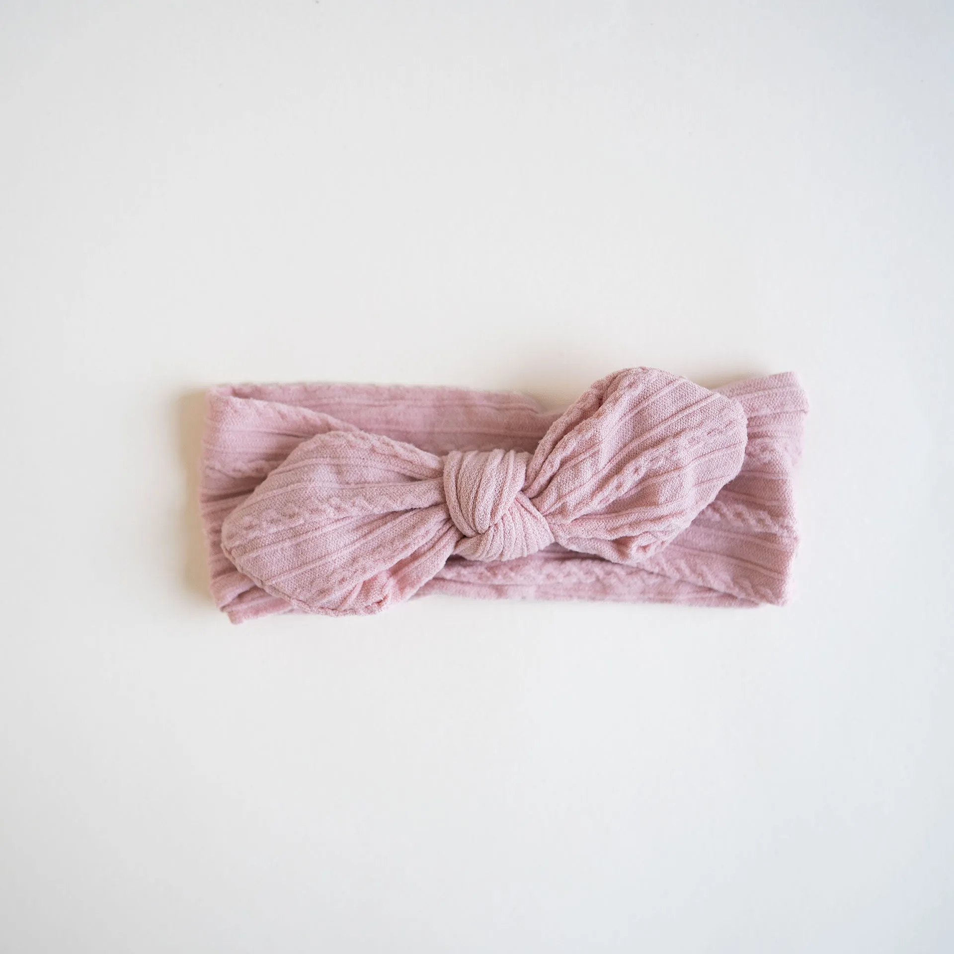 JBØRN Baby Girl Bow Cable Knit Headbands