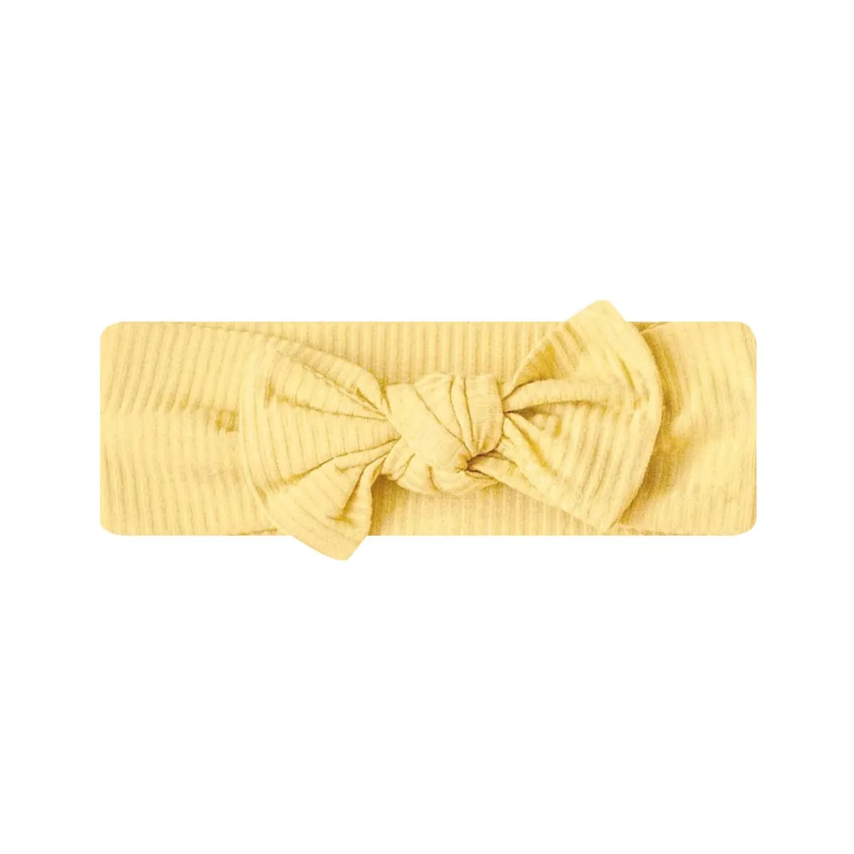 Kiin Baby Bamboo Stretch Bow Headband - Buttercup