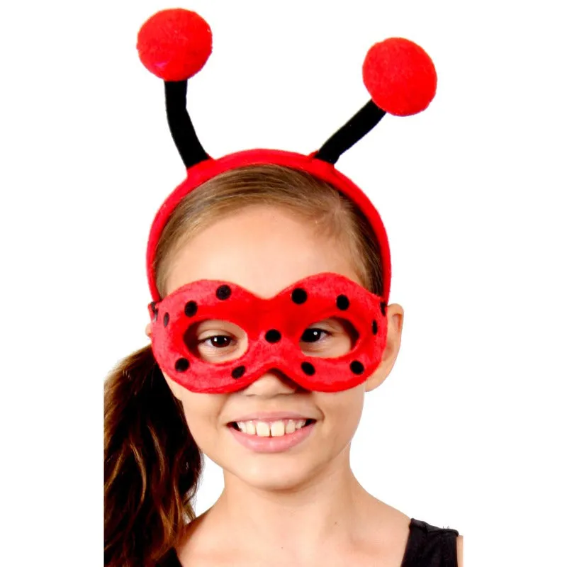 Lady Bug Headband & Mask Set