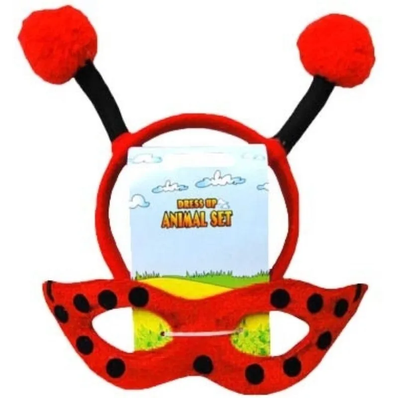 Lady Bug Headband & Mask Set