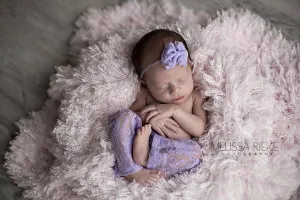 Lavender Lace Pants and Lace Bow Mohair Headband