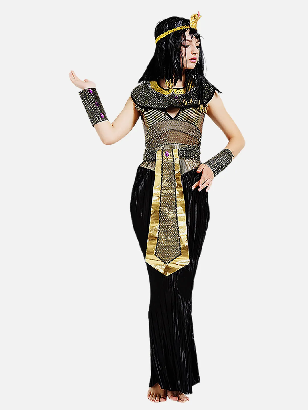 Little Surprise Box Black Egyptian Queen Adults Halloween Costume Dress Up one size