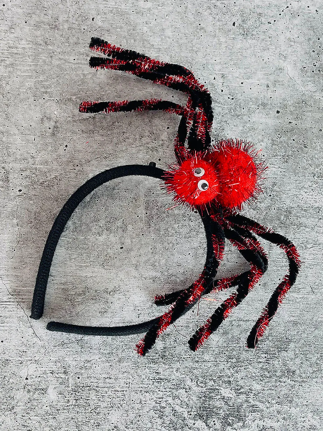 Little Surprise Box Red Spider Long Tentacles Headband Unique Halloween Party Hair Accessory