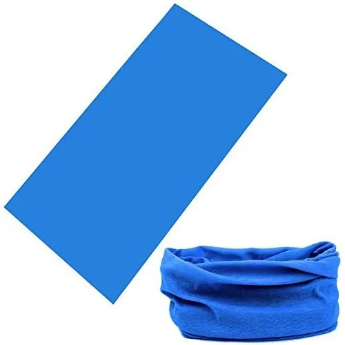 Neck Gaiter Mask Multifunctional Outdoor Indoor Seamless Bandana Wide Running Workout Yoga Band You Pick Colors