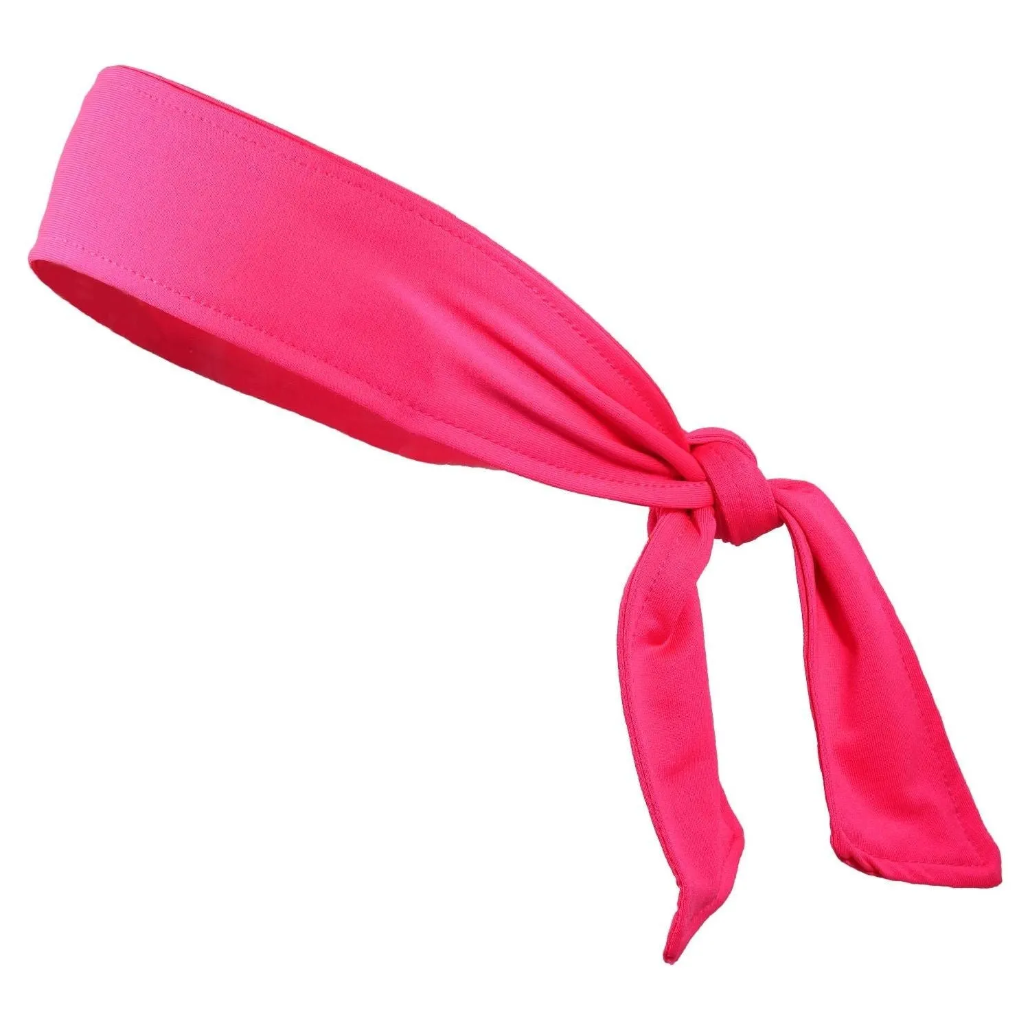 Neon Pink Tie Headband