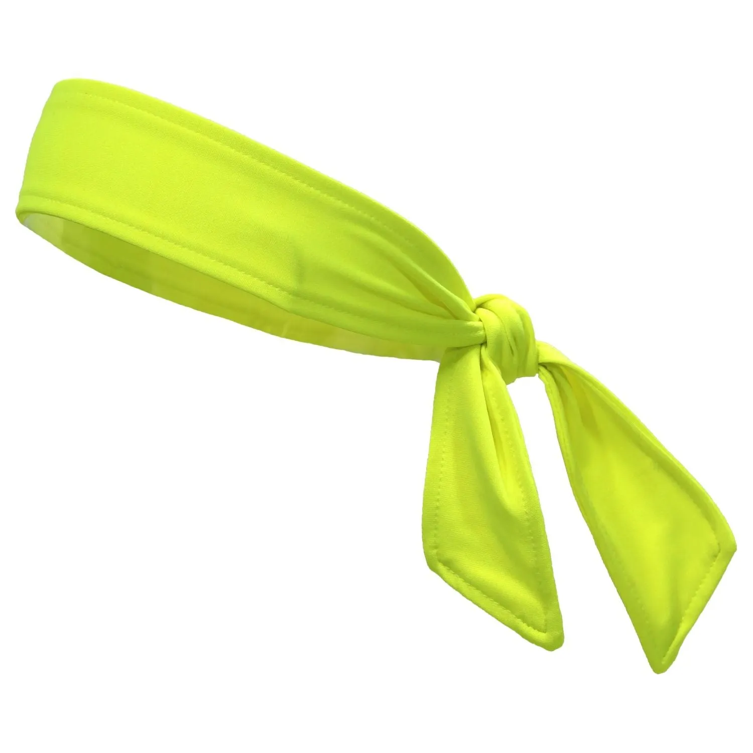 Neon Yellow Tie Headband