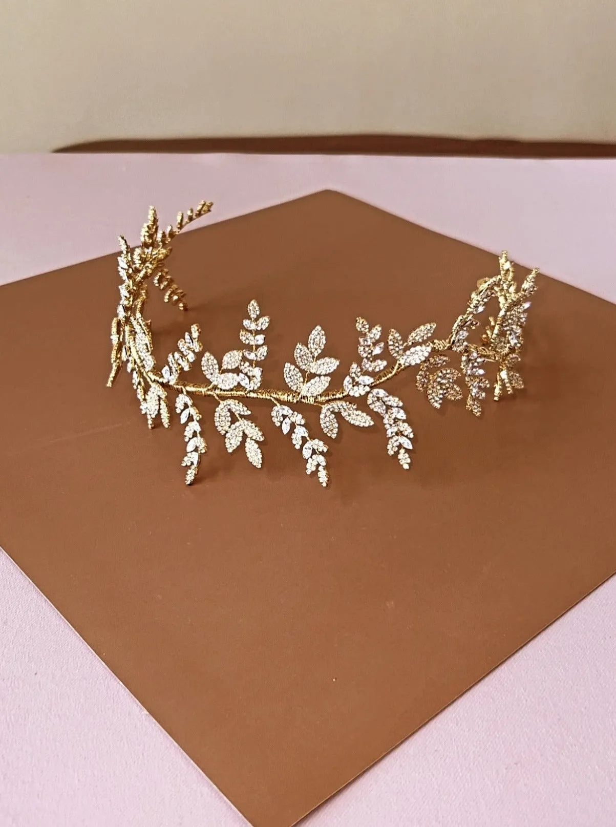 OLIVIA Bridal Headband with Luxurious Swarovski