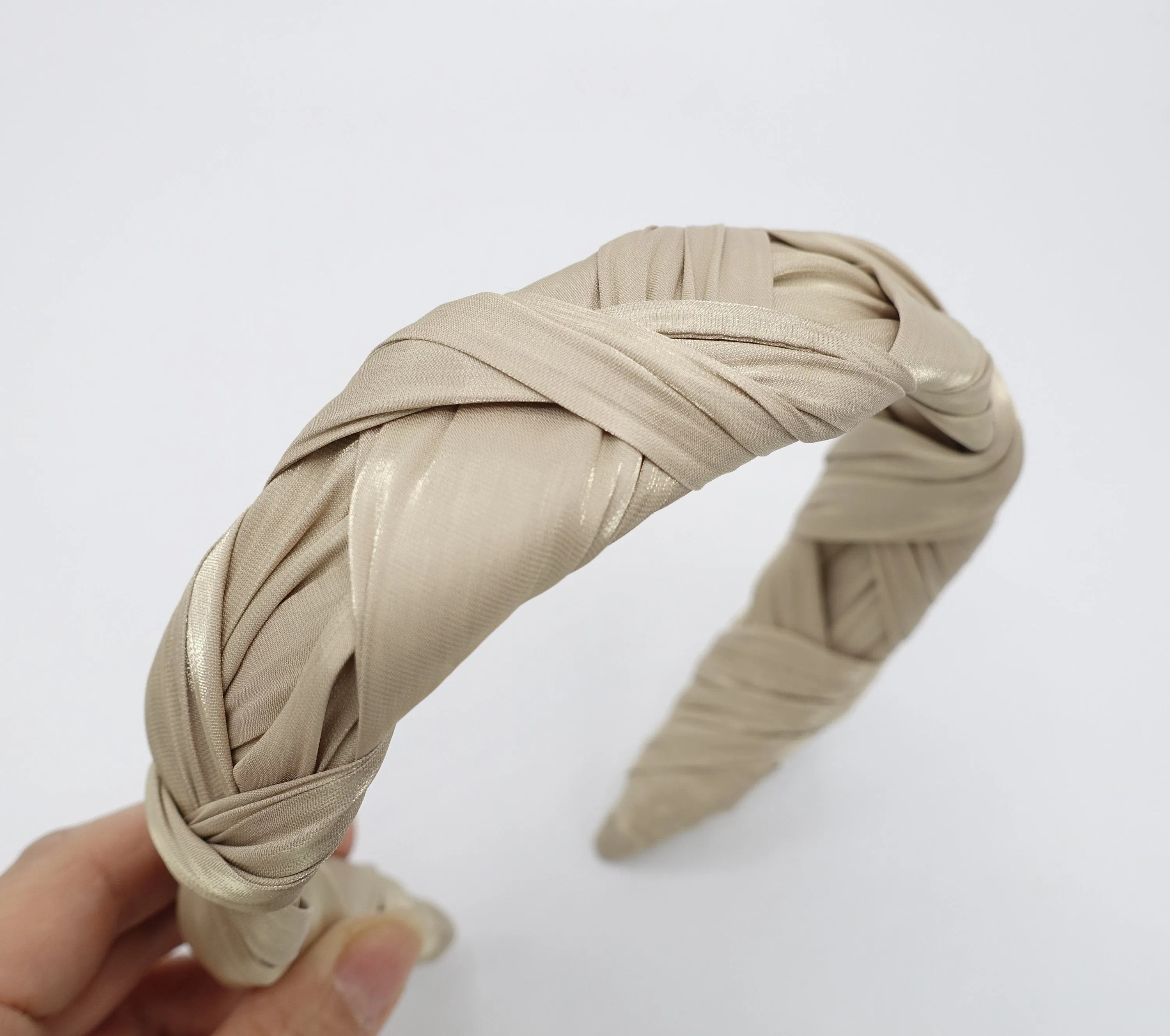 organza cross wrap headband