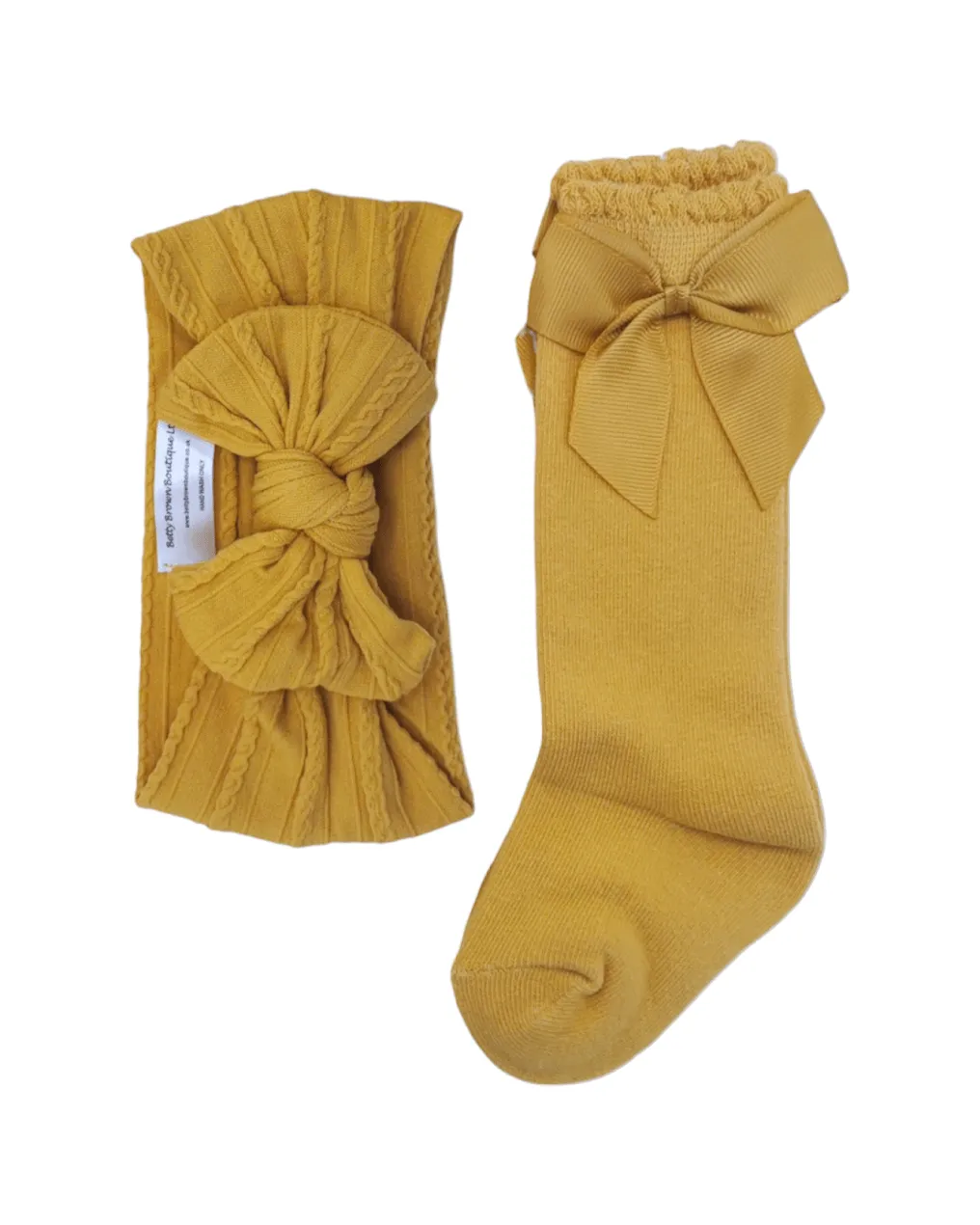 Our Dandelion Smaller Headband & Knee High Socks Set