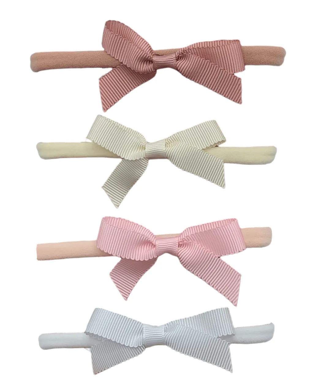 Pack Of 4 - 2.5 inch Dainty Bow Headbands