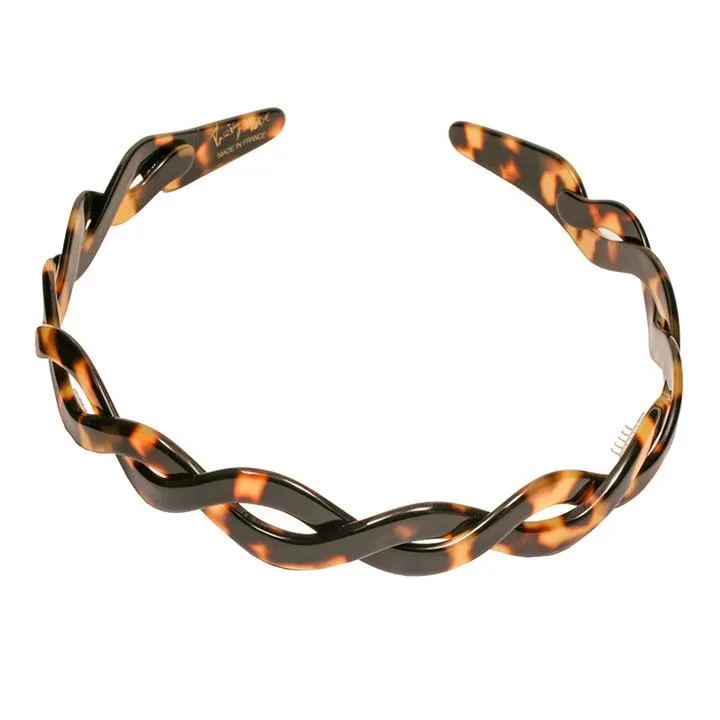 Paris Mode - Headband Twist Small - Dark Tortoise Shell