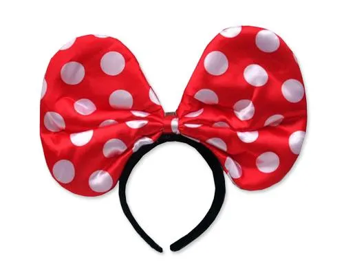 Party Costume Accessory LED Flashing Polka Dot Bow Headband