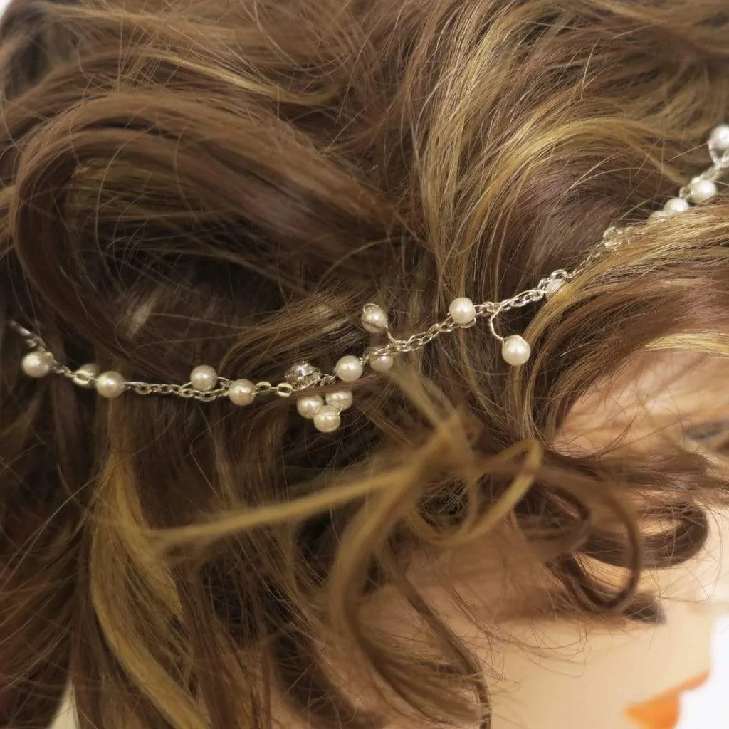 Pearl And Crystal Headband KASSIA