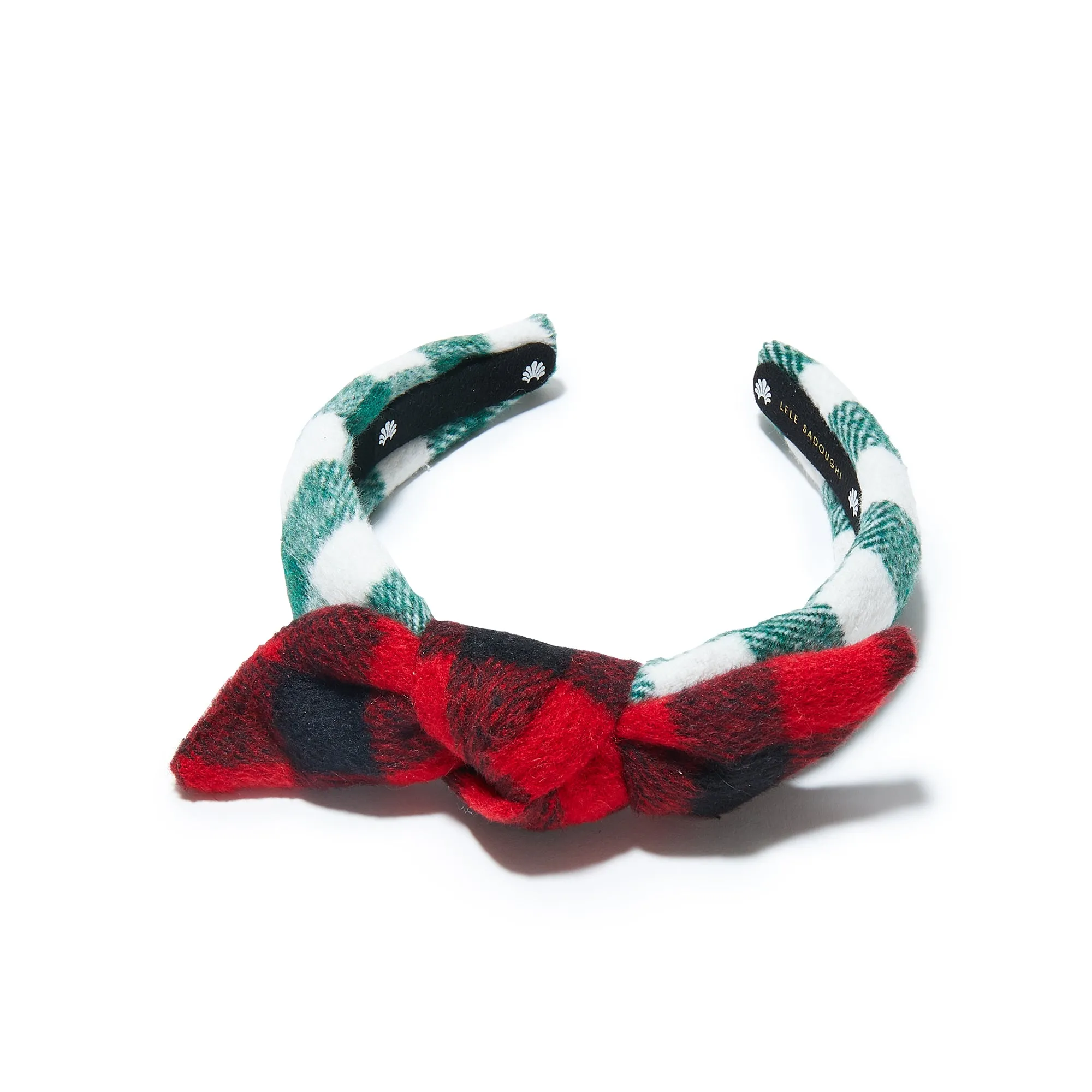 PEPPERMINT KIDS MIXED FLANNEL BOW TIE HEADBAND