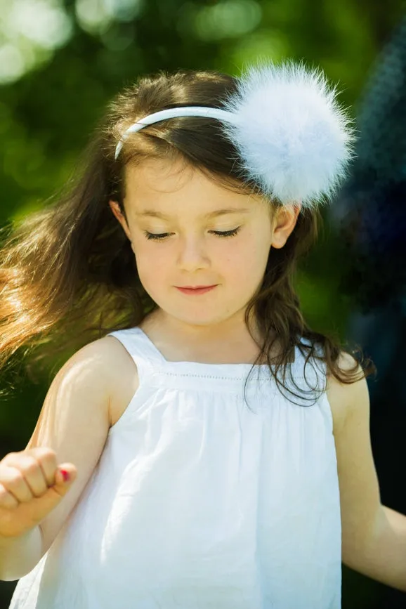 Pom Pom Girls Headband - Fuchsia