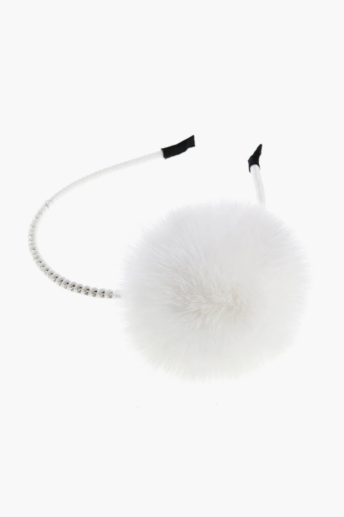 Pom Pom Girls Headband - White