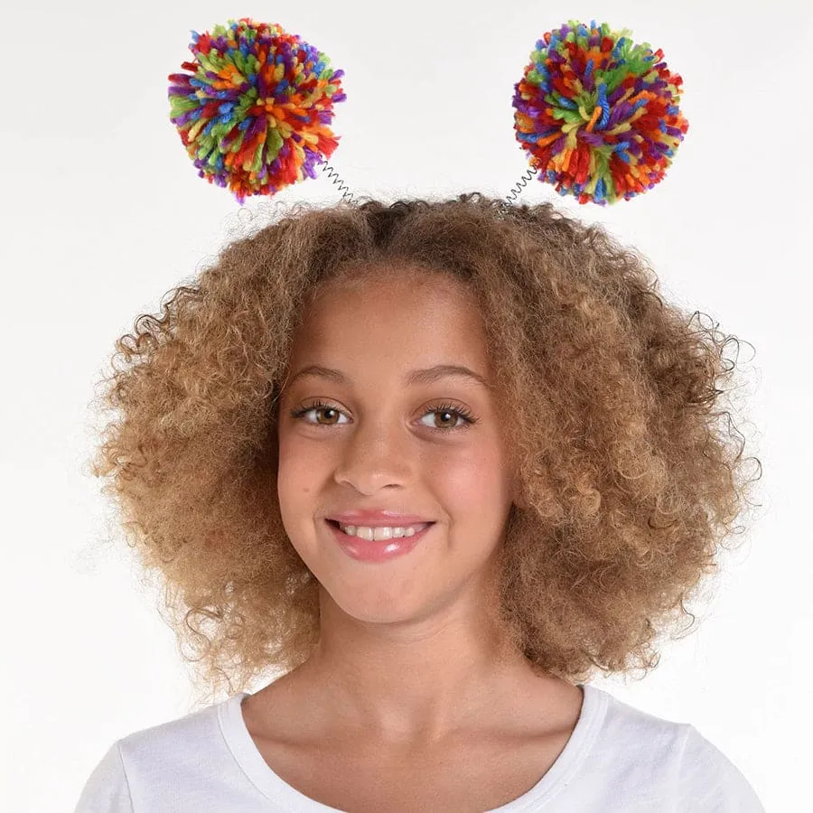 Pom Pom Headbopper - Rainbow