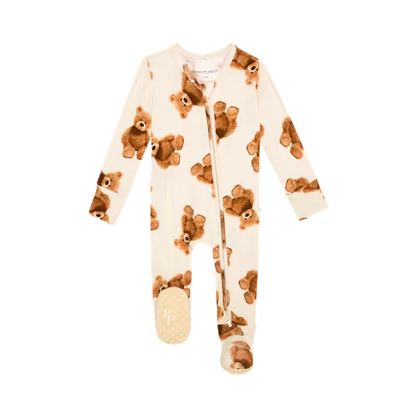 Posh Peanut Zipper Footie | Freddy Teddy