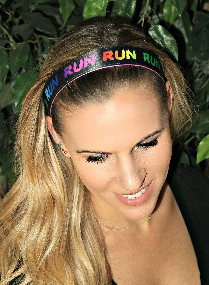 RAVEbandz Adjustable Headbands Running - (Run On Fire)