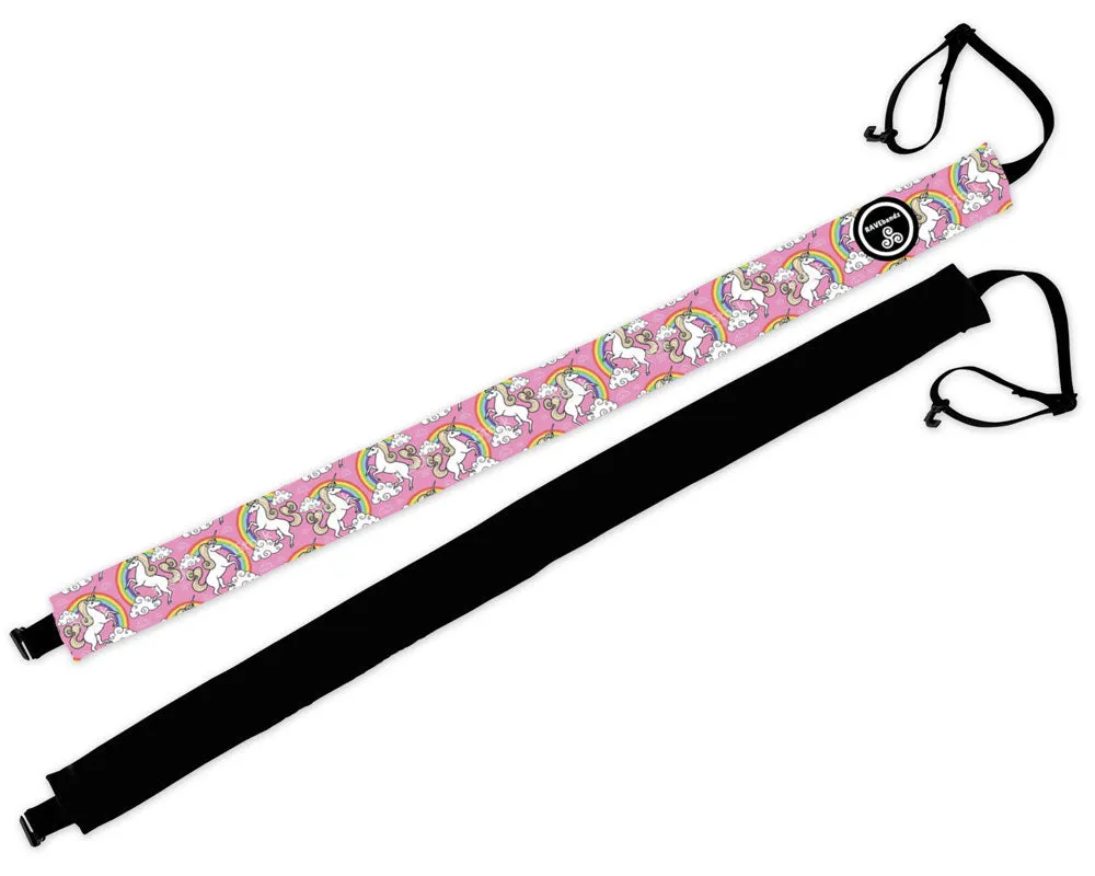 RAVEbandz Adjustable Headbands (Unicorns & Rainbows Pink)