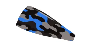 RAVEbandz The Pro - Wide Stretch Headband (Defender - Blue)