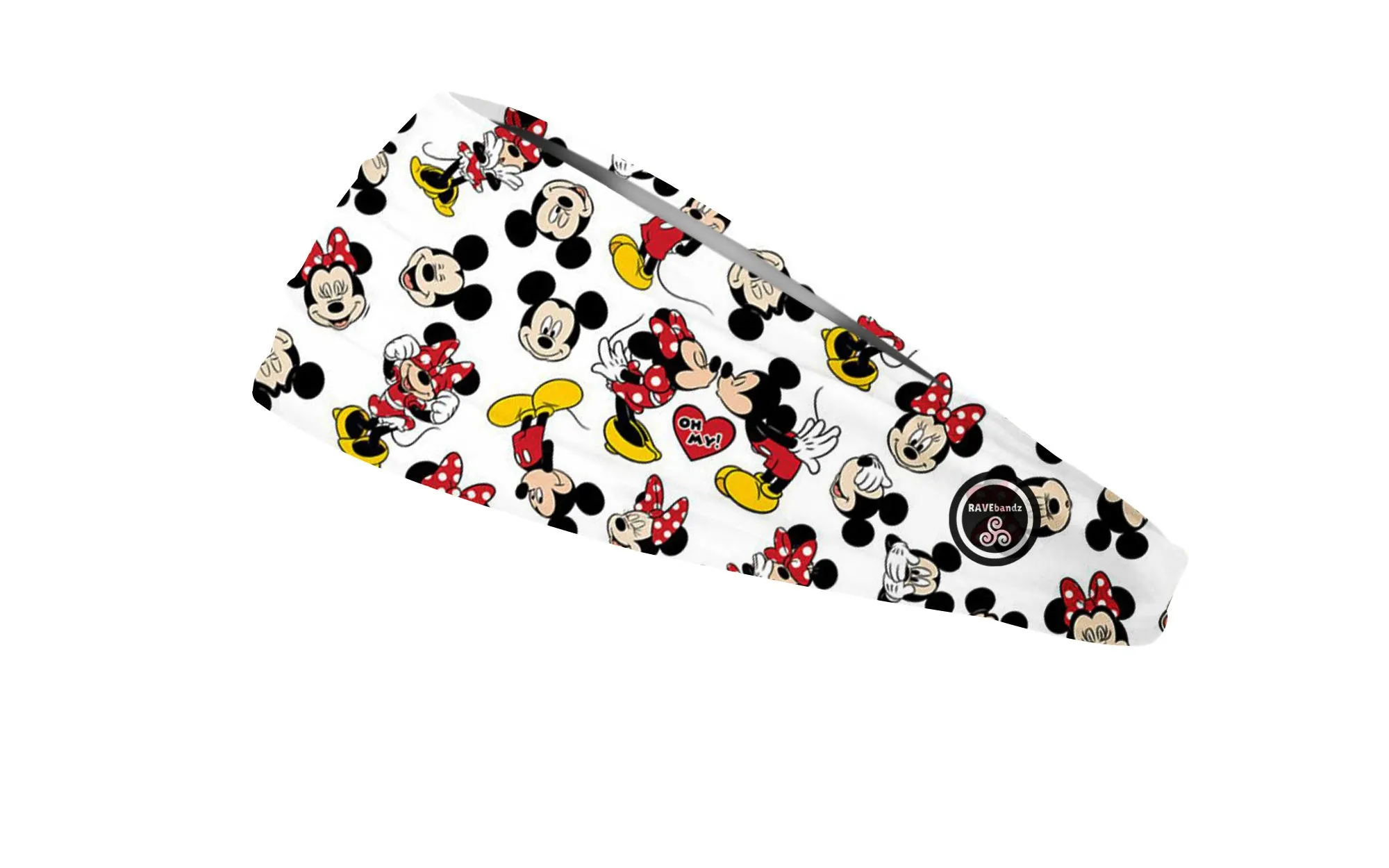 RAVEbandz The Pro - Wide Stretch Headband (Mouse Love)