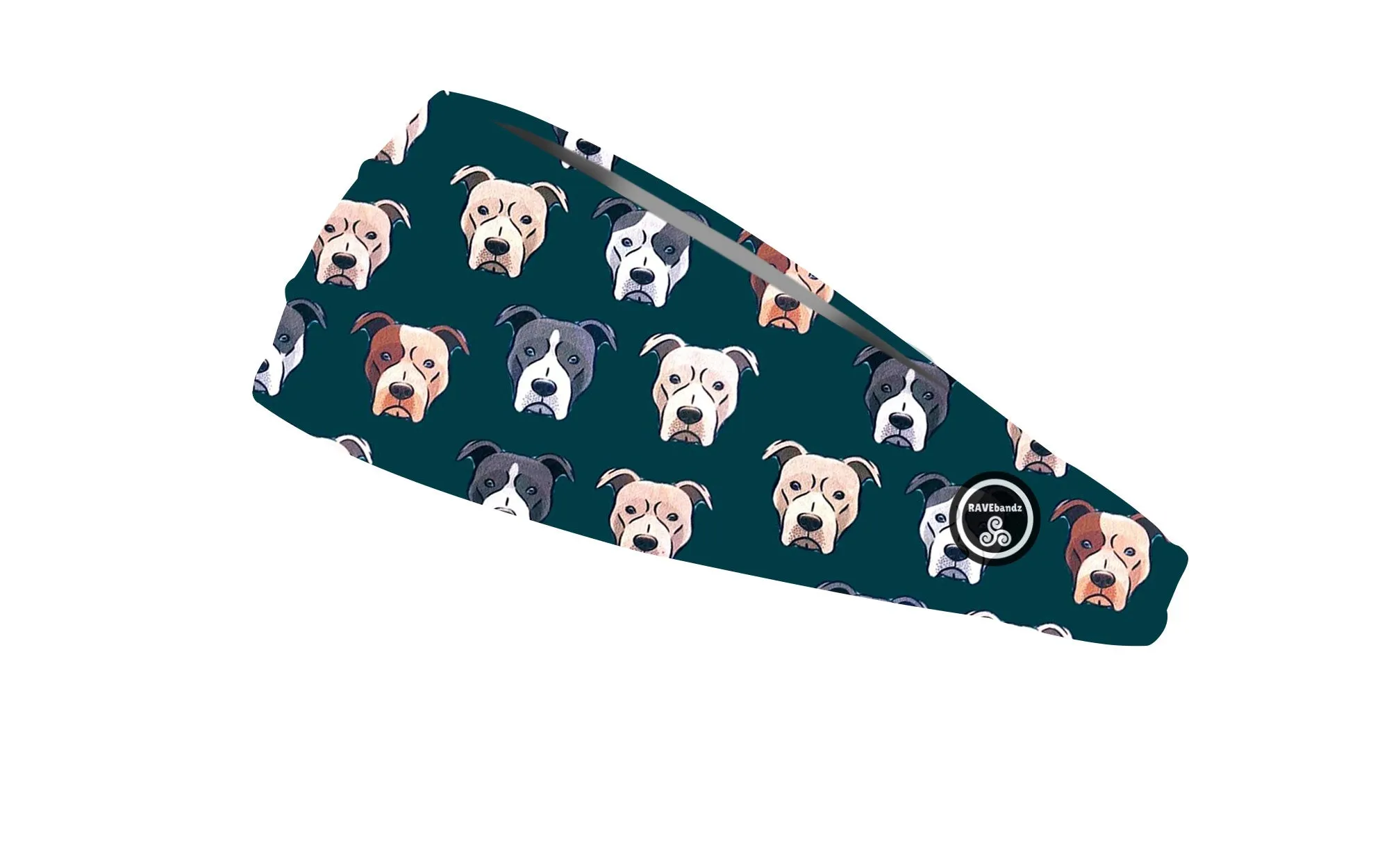 RAVEbandz The Pro - Wide Stretch Headband (Pitbulls)