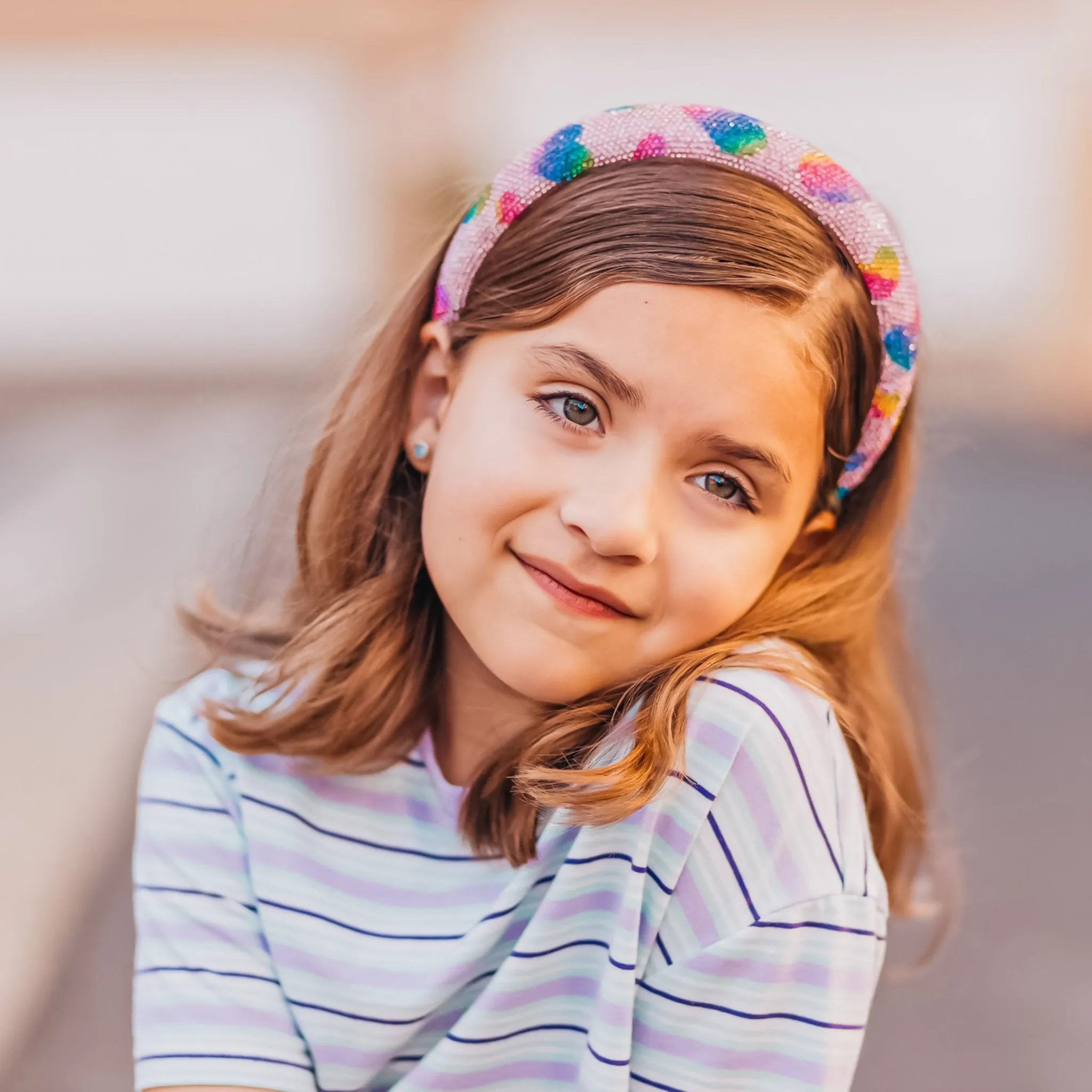 Rhinestone Headband - Padded Tapered Hair Band