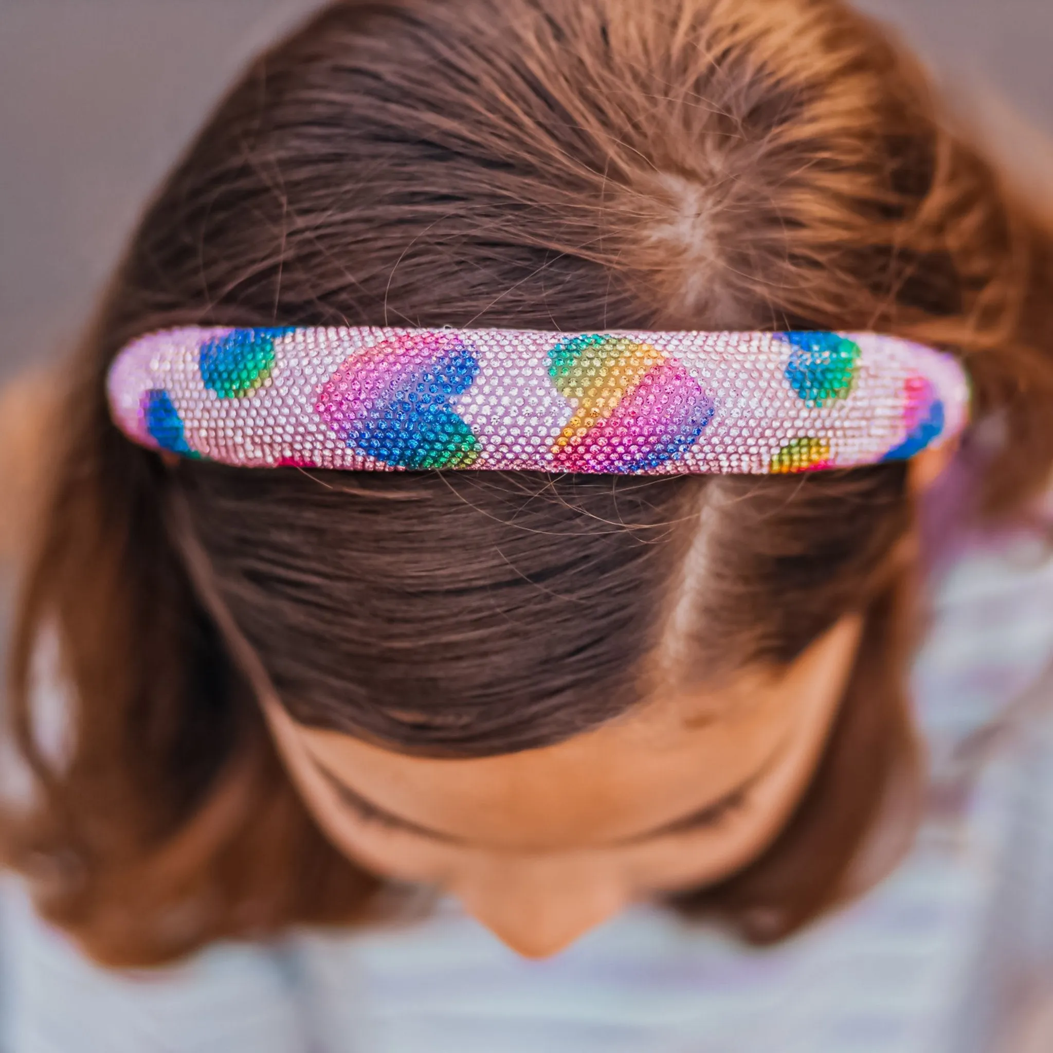 Rhinestone Headband - Padded Tapered Hair Band