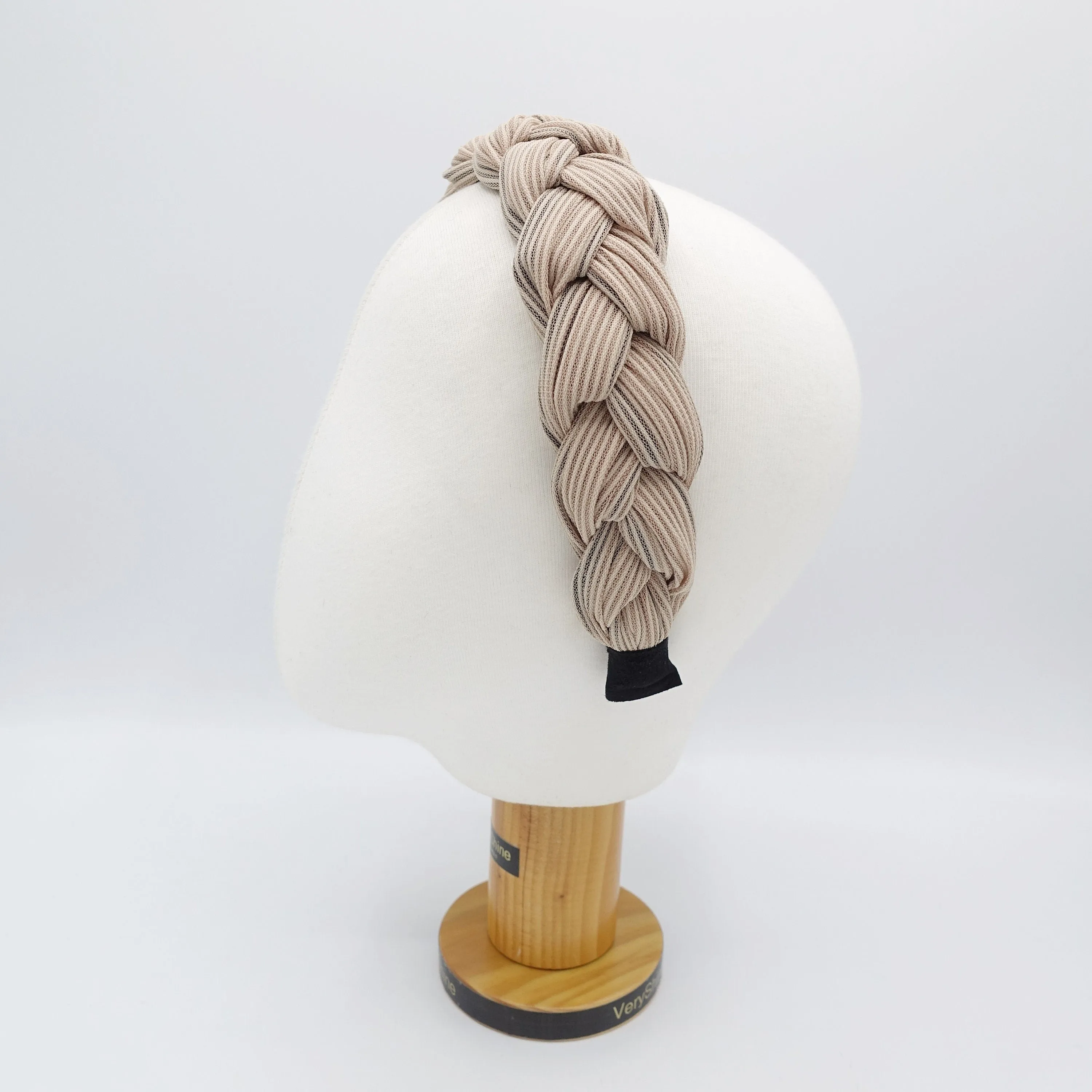 rib braided headband