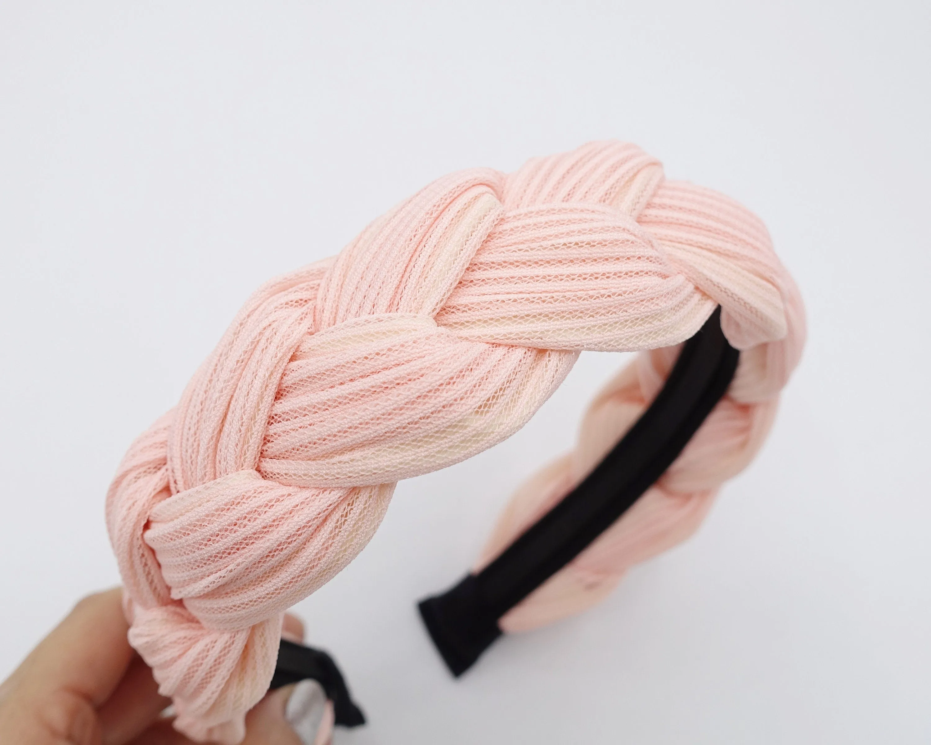 rib braided headband