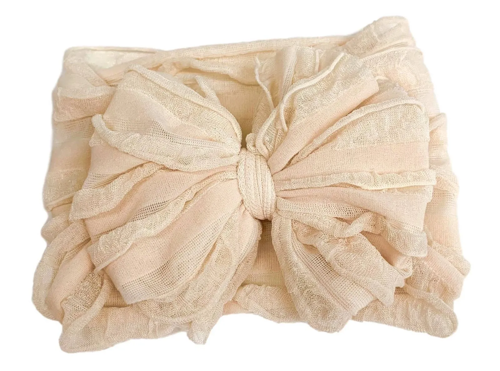 Rockin Royalty Baby Girl Sugar Cookie Ruffled Headband