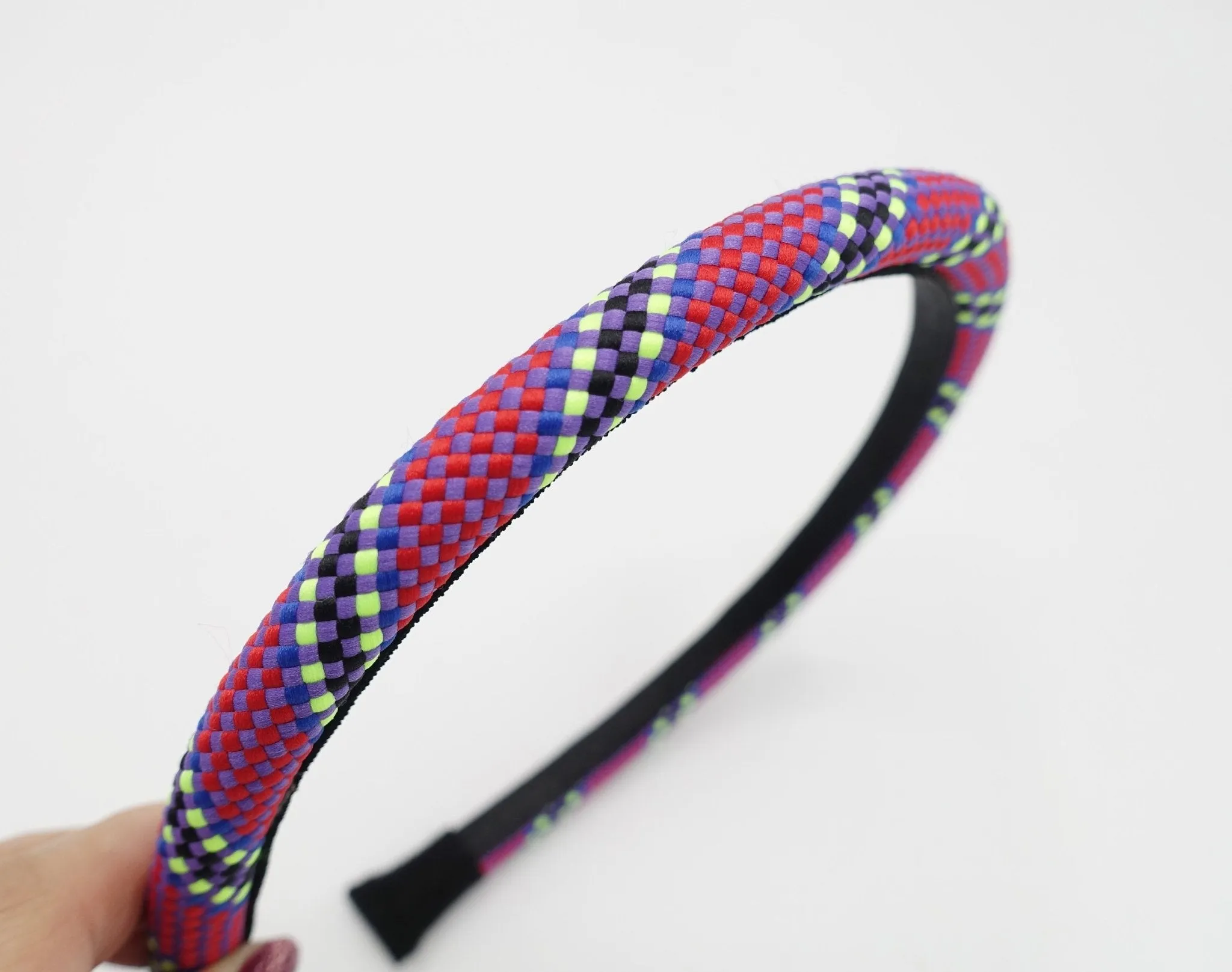 Rocky rope fashion headband colorful thin hairband for women