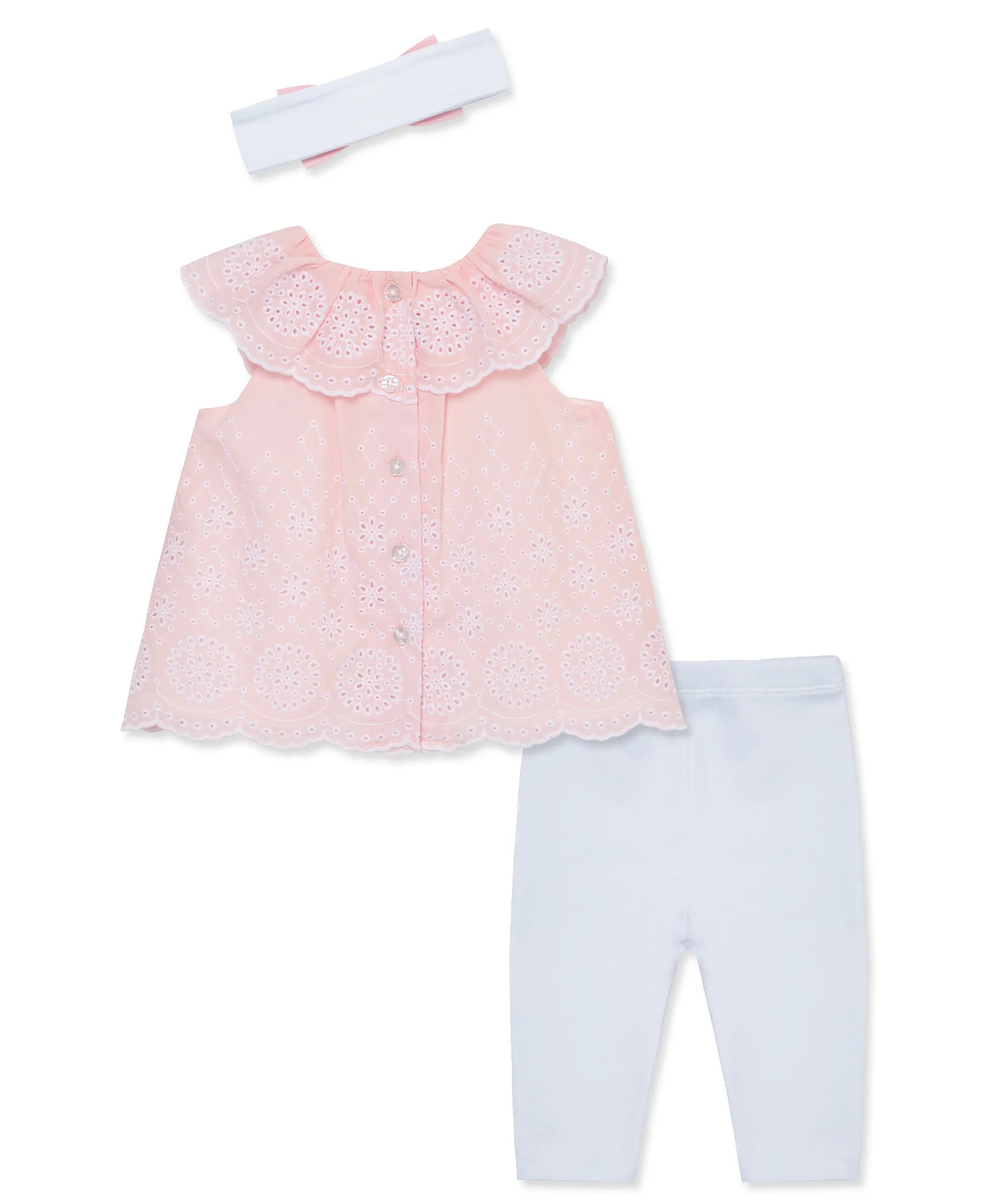 Rose Eyelet Woven Set (12M-24M)