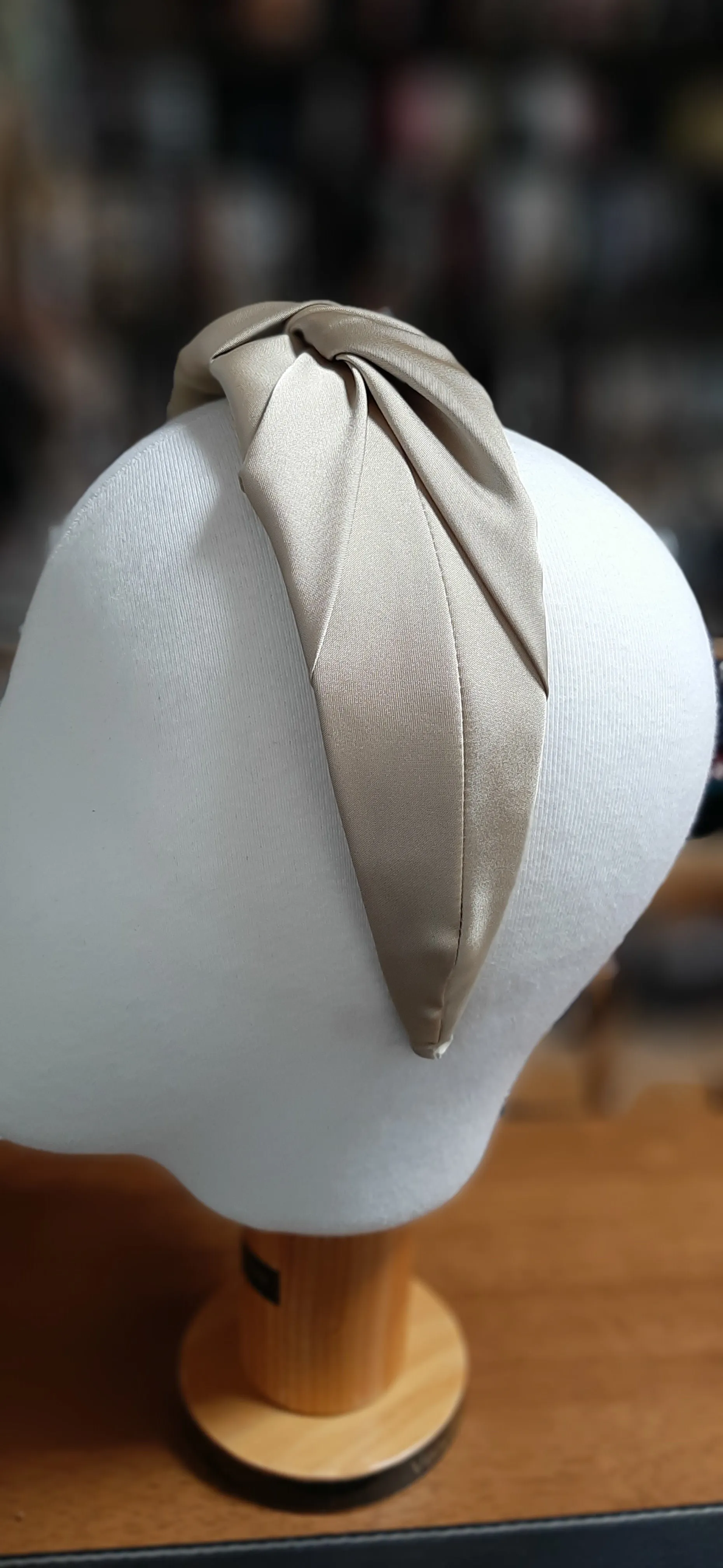 satin headband, cross knot headband, stylish headband for women