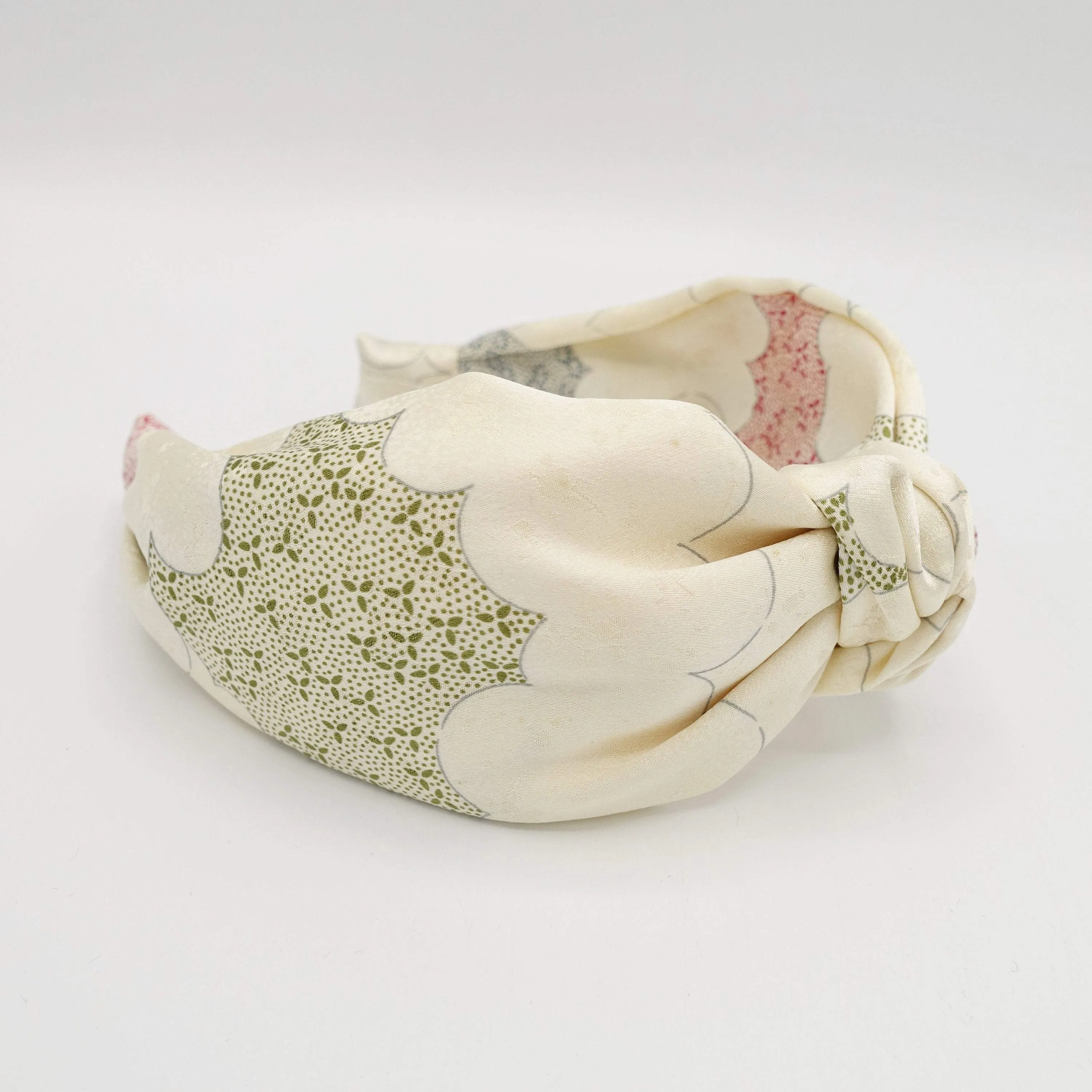 silk top knot headband Kimono pure silk luxury hairband for women