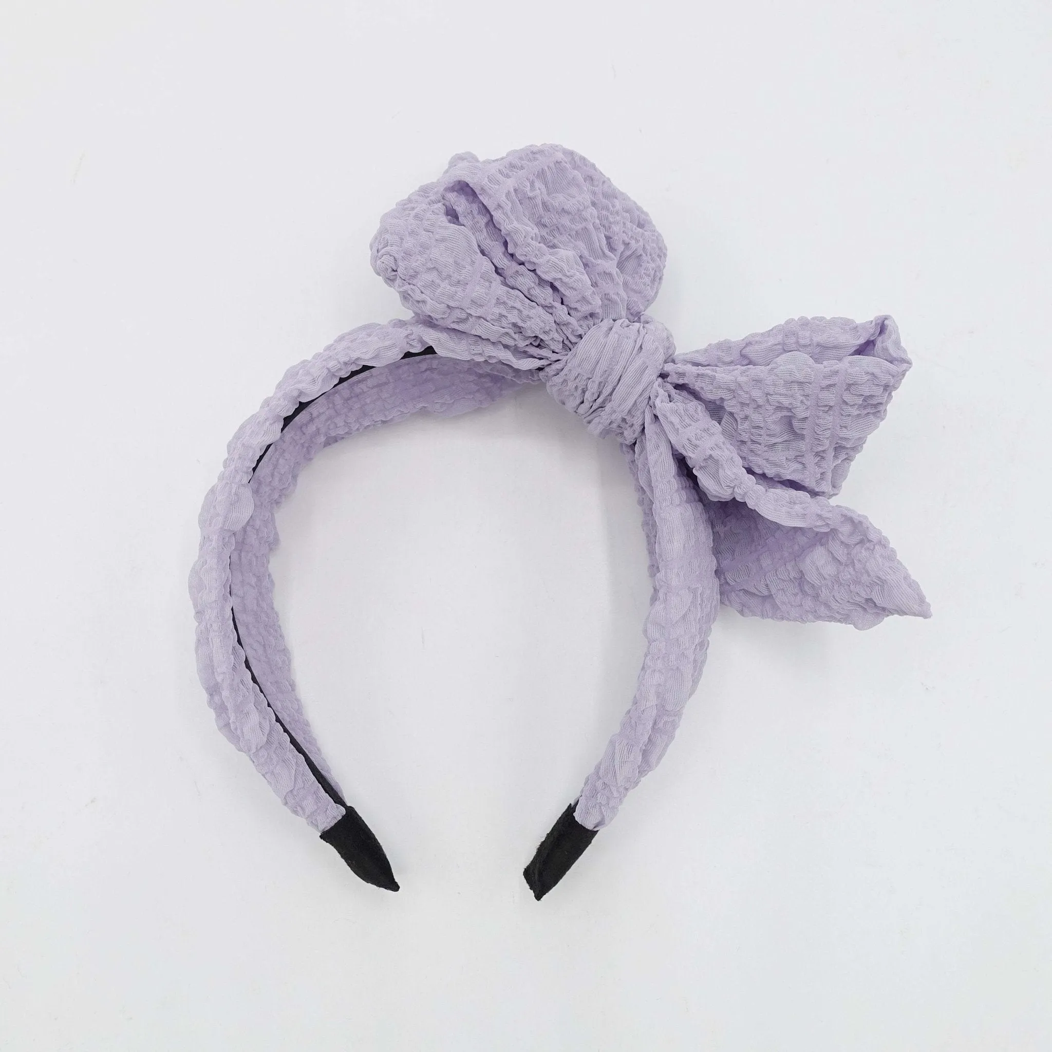 Spring headband bumpy bow knot hairband for women