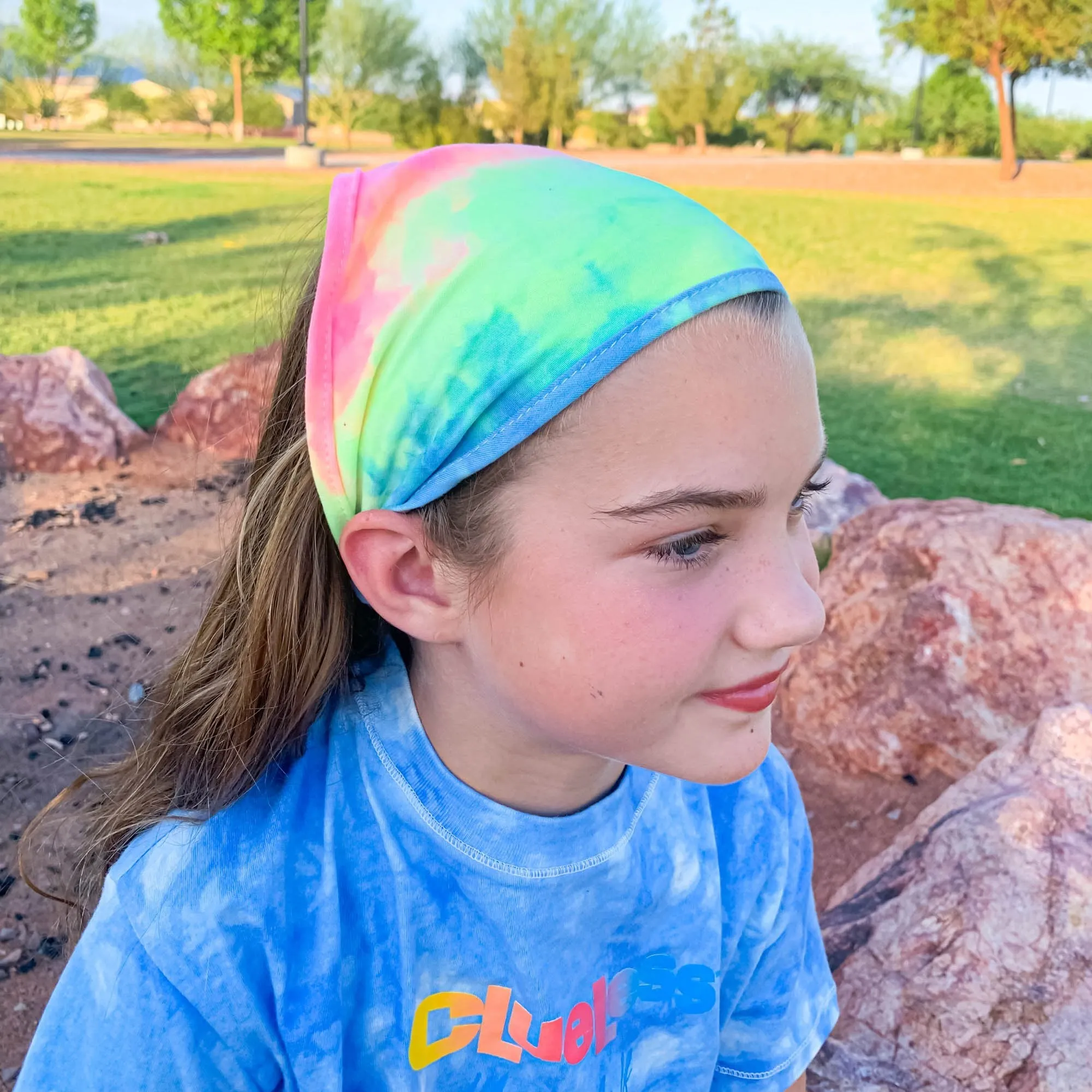 Stretch Tie Dye Bandana Scarf Headband