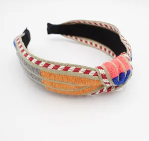 stripe color block headband vivid hairband woman hair accessory