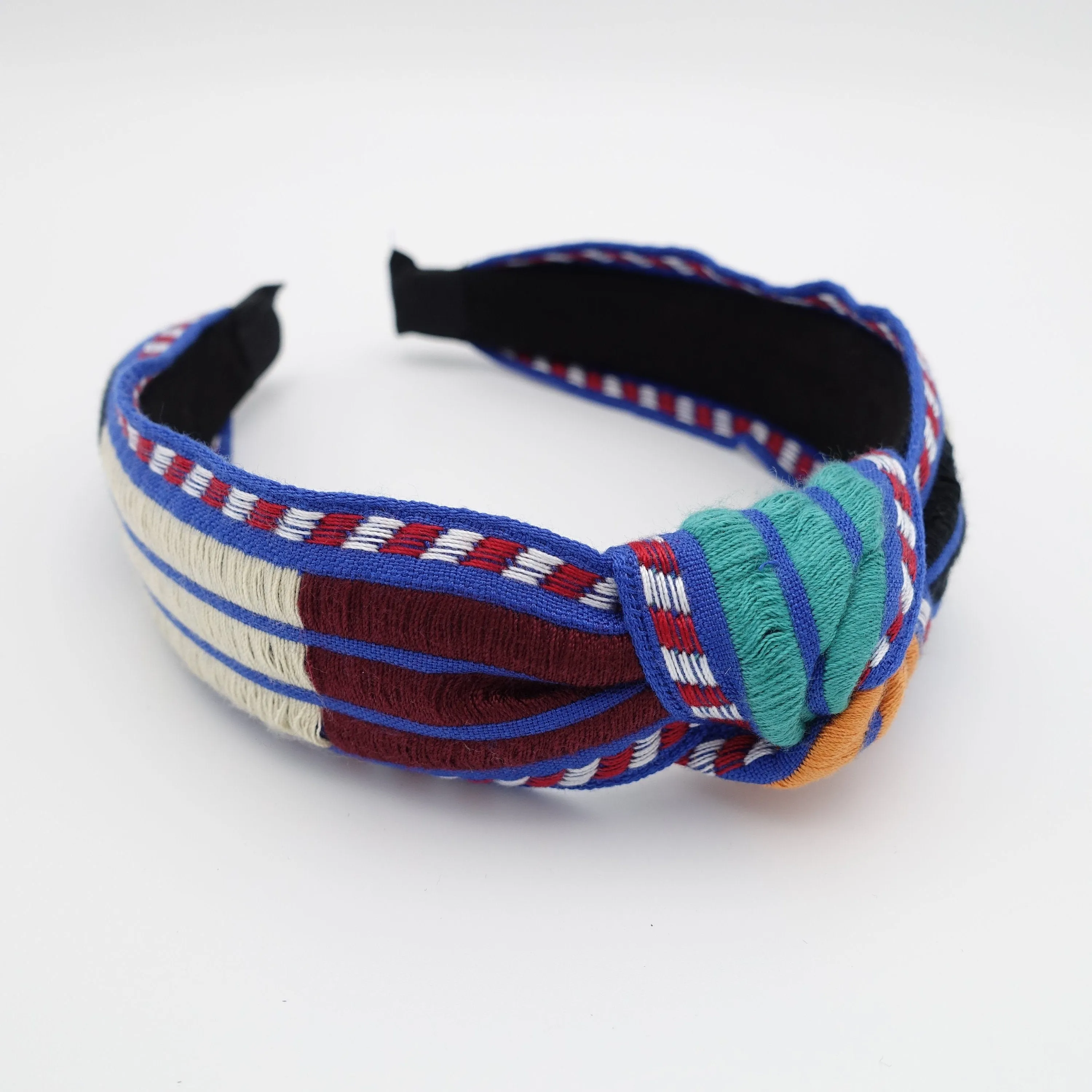 stripe color block headband vivid hairband woman hair accessory