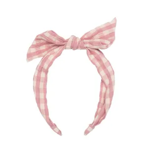 Taylor Gingham Tie Headband H2235P