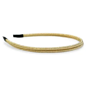 Thin Double Headband - Gold