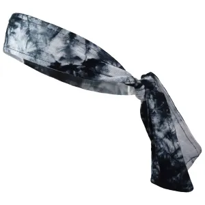 Tie-Dye Black Tie Headband