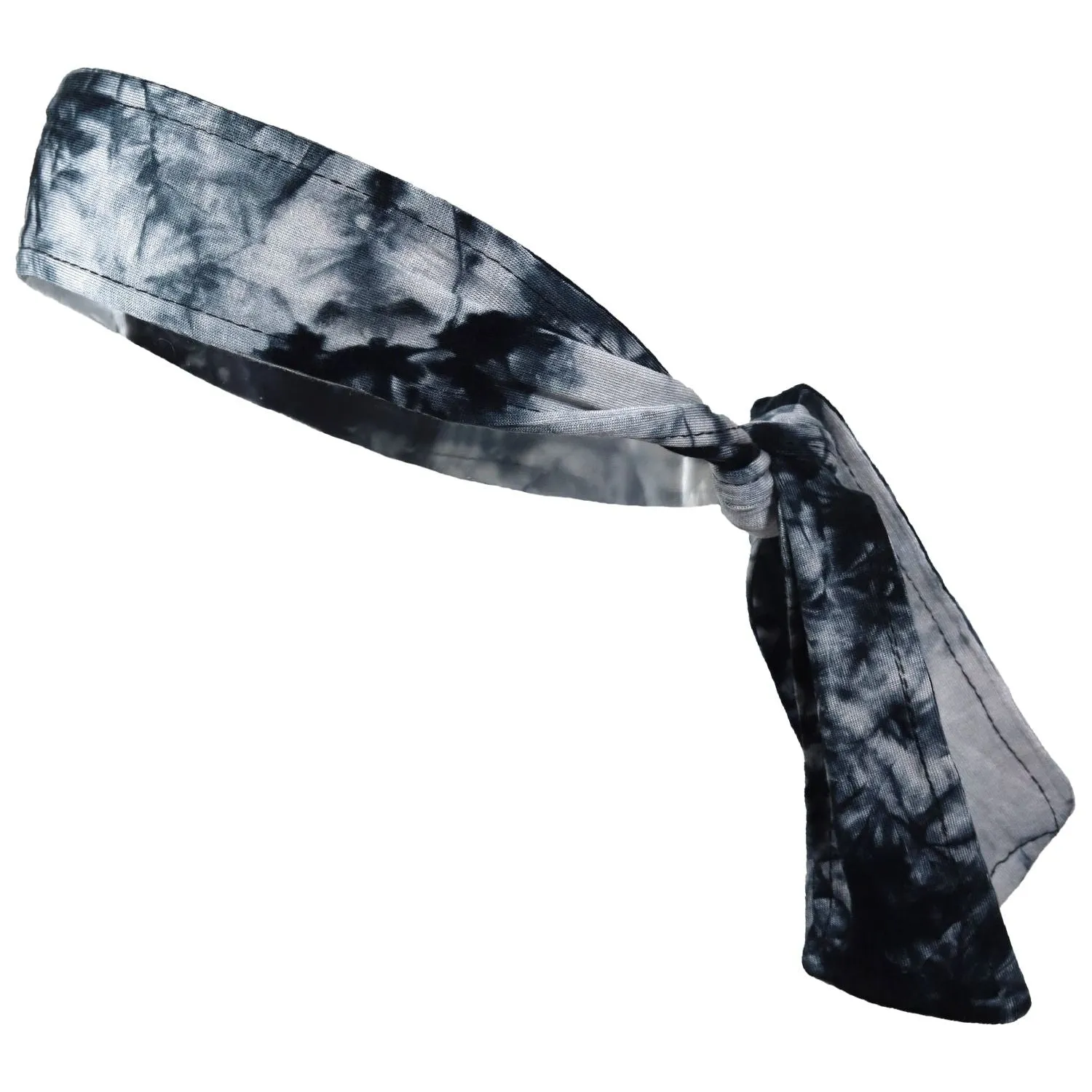 Tie-Dye Black Tie Headband