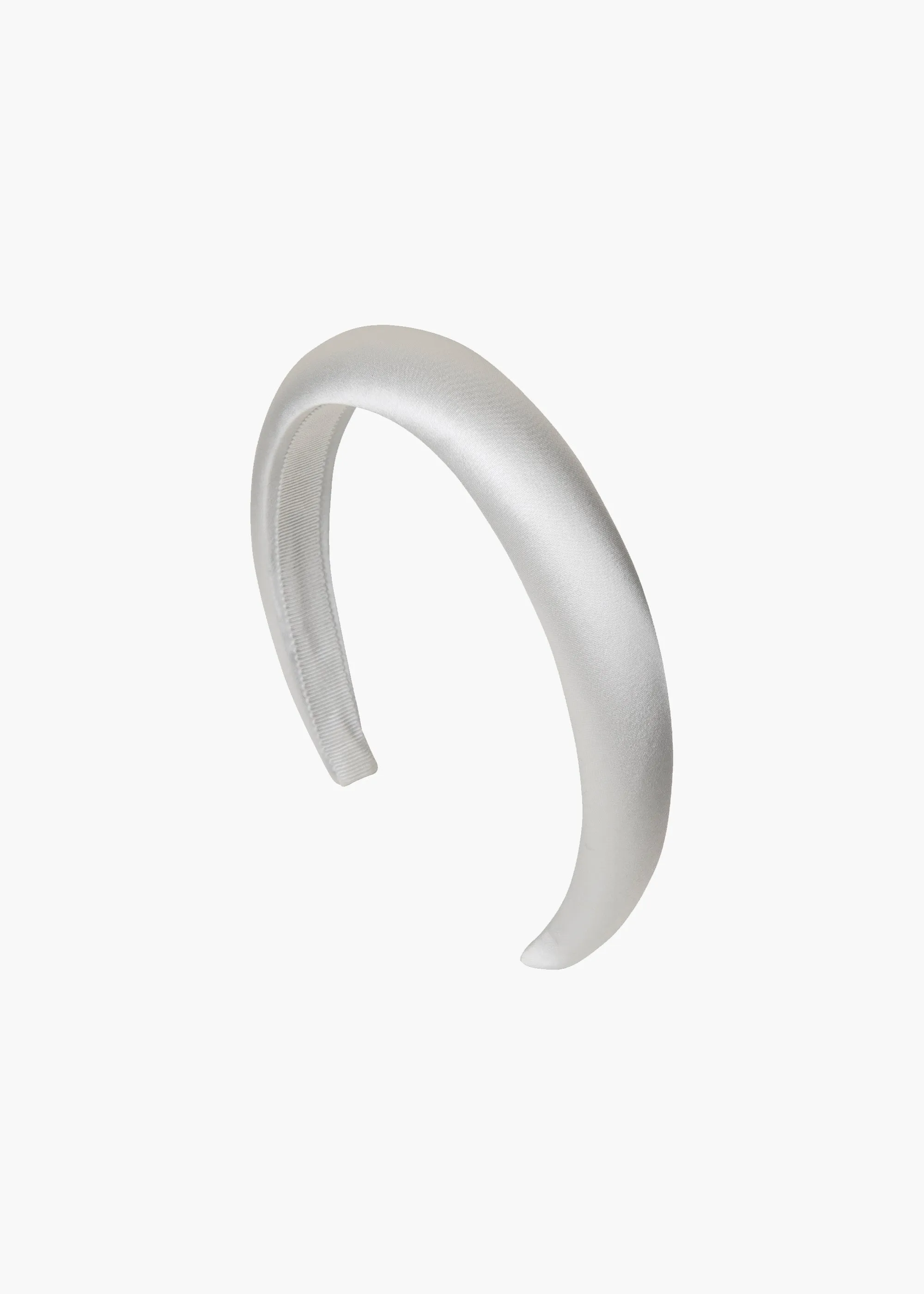 Tori Headband in Satin -- Cream