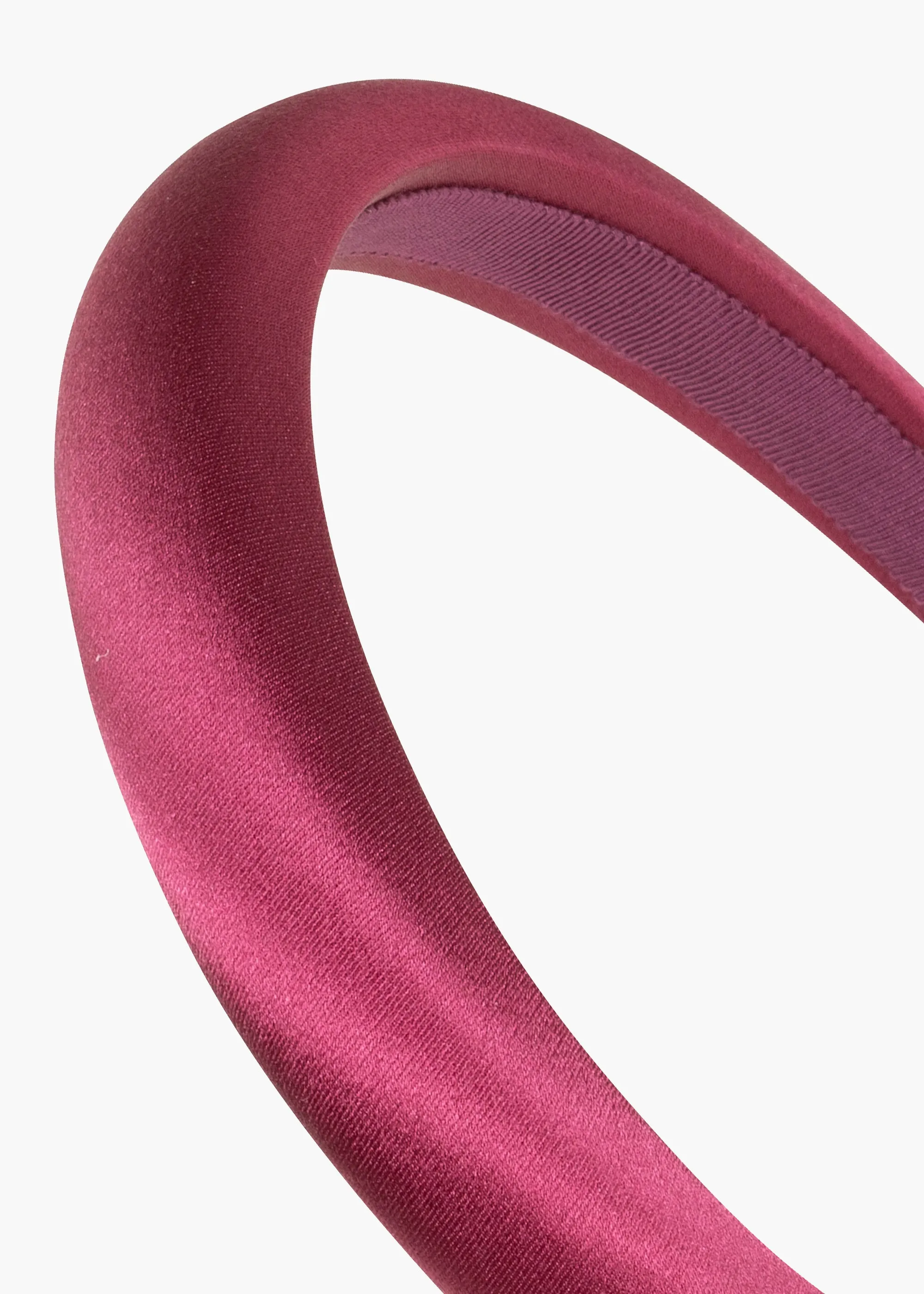 Tori Headband in Satin -- Mulberry