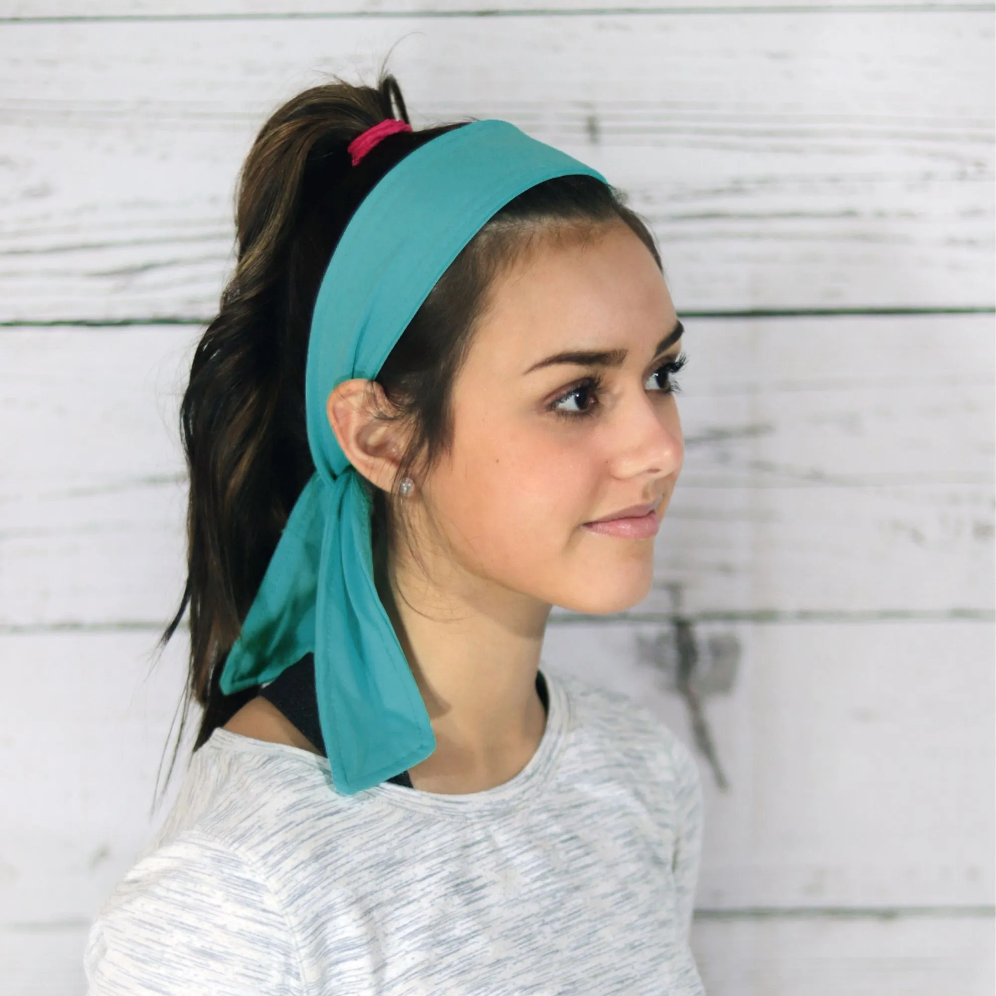 Turquoise Tie Headband