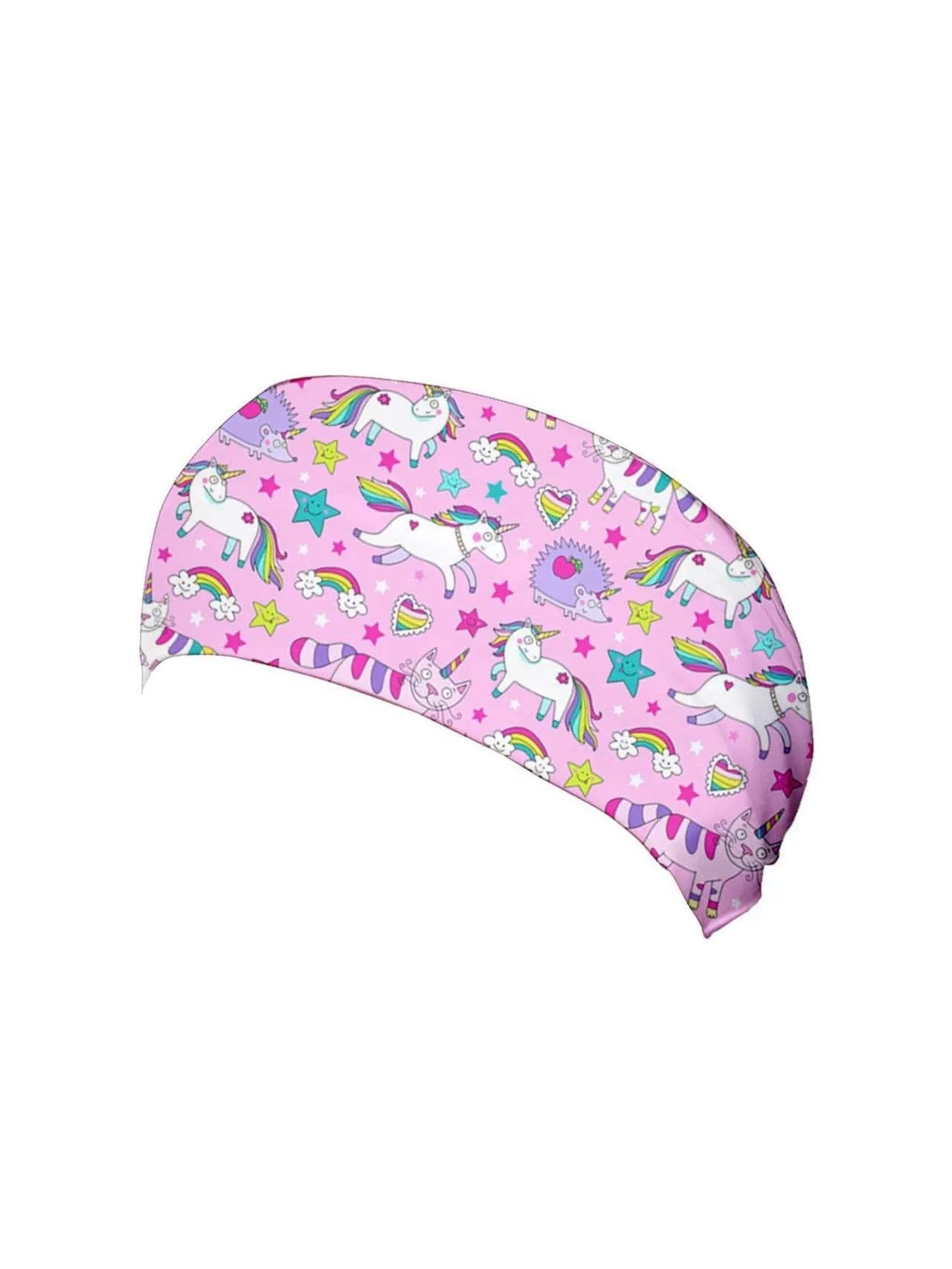 Unicorns and Unicats Wide Stretchy Headband